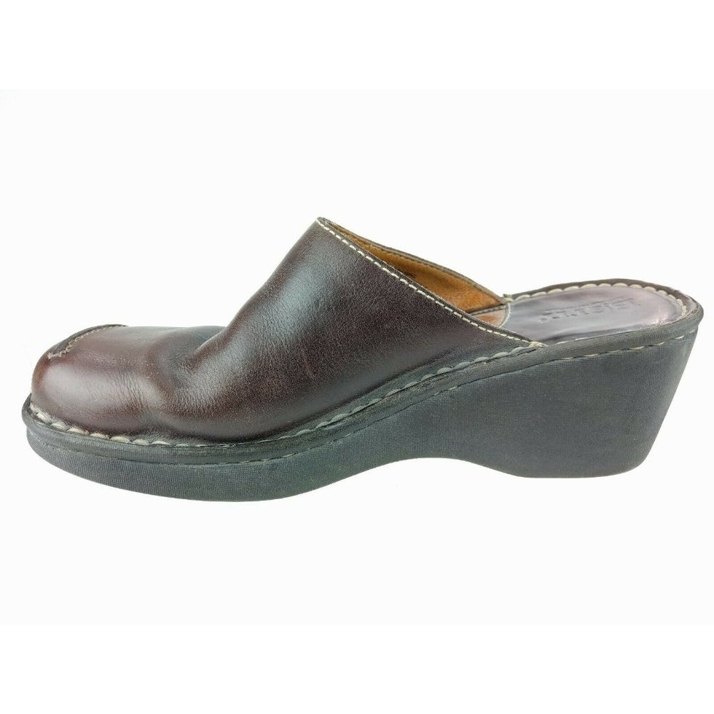 Born Slide Mule Wedge Heel Slip On Sandal Shoes 7